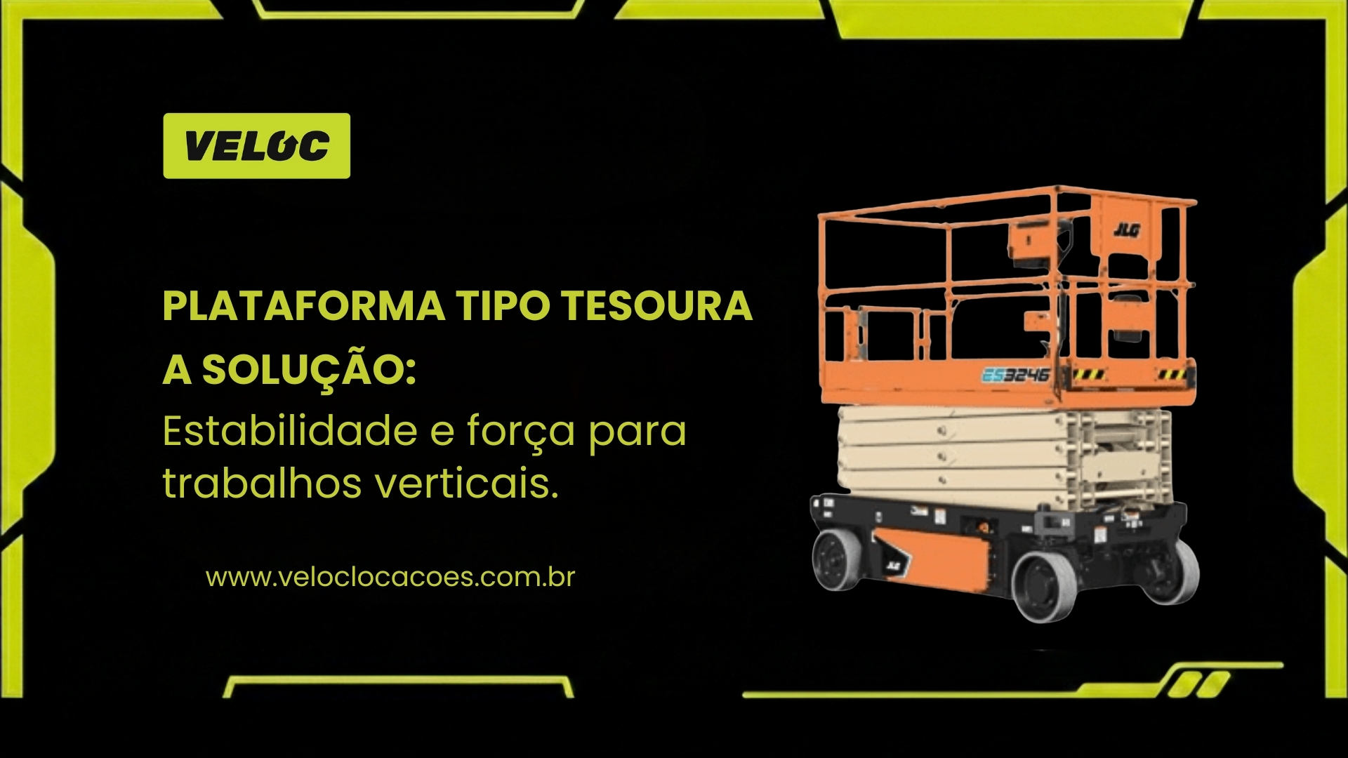 Plataforma Tipo Tesoura: Estabilidade e Força para Trabalhos Verticais